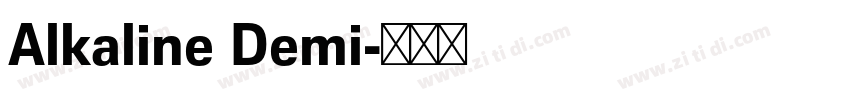 Alkaline Demi字体转换